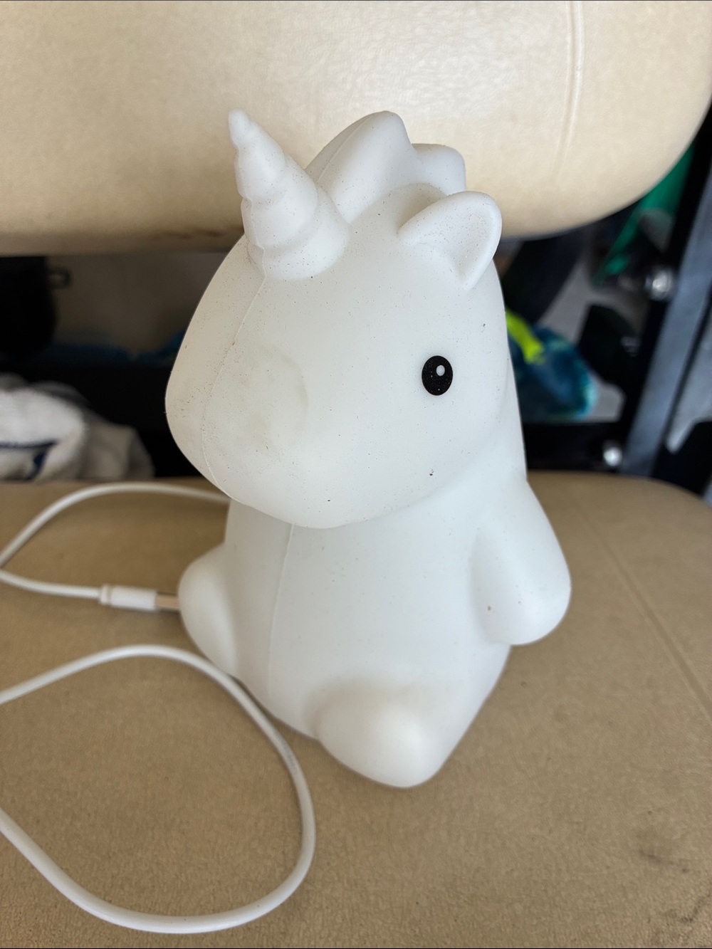 White Unicorn LED Night Light -